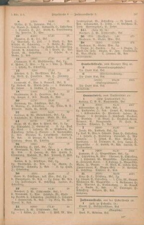 Jachmannstraße. [Jägersberg. Jägerstraße. Jahnstraße. Jensenstraße. Jeßstraße. Johannesstraße. Jungfernstieg. Jungmannstraße.]