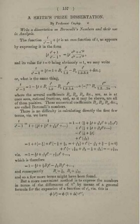 A Smith's prize dissertation.