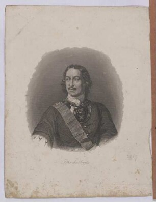 Bildnis des Peter der Große, Zar von Russland