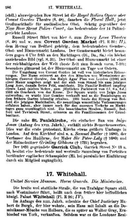 17. Whitehall United Service Museum 188. #Horse Guards. Treasury. Public Offices 189. Montague House. New Scotland Yard 190.