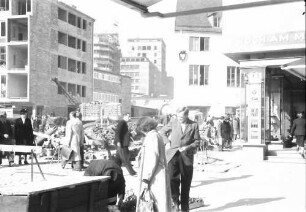 Stuttgart: Umbau am Marktplatz, Blick zum Mittnachtbau