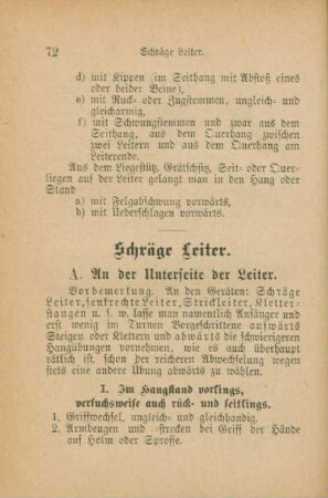 Schräge Leiter