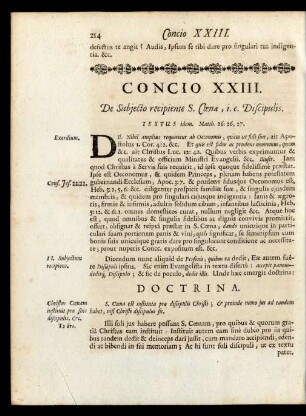 Concio XXIII.