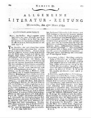 Pastoret, Claude Emmanuel Joseph Pierre de: Moyse considéré comme legislateur et comme moraliste. - Paris : Buisson, 1788