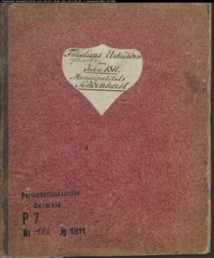 Zivilstandsregister der Munizipalität Sendenhorst (GAHT 1811, GAHT 1812, GAHT 1813). (Gemeinde: Sendenhorst, Kreis Beckum)