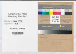 Entnazifizierung Walter Mueser, geb. 31.05.1901 (Bankangest.)