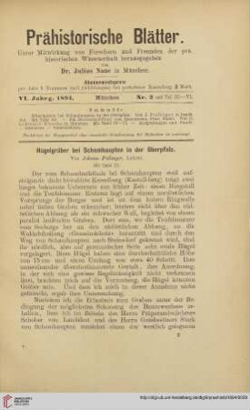 6: Hügelgräber bei Schamhaupten in der Oberpfalz