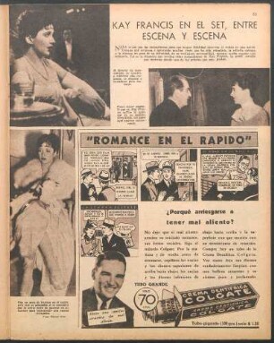 Kay Francis en el set, entre escena y escena [Fotografías]