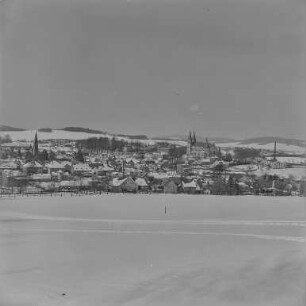 Schirgiswalde im Winter : Schirgiswalde. Ortsansicht. Winteraufnahme