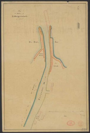 Plan des Hafens zu Colbergmünde