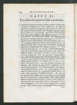Caput XI. Pro justitia & aequitate Pallii concluditur