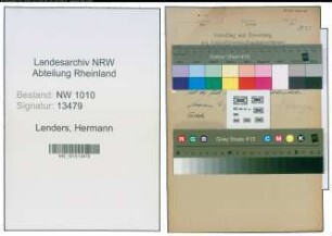 Entnazifizierung Hermann Lenders , geb. 28.01.1921 ()