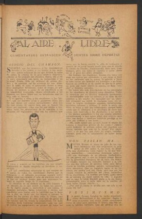 Al aire libre : Comentarios intrascendentes sobre deportes
