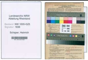 Entnazifizierung Heinrich Schaper , geb. 16.10.1886 (Kaufmann)