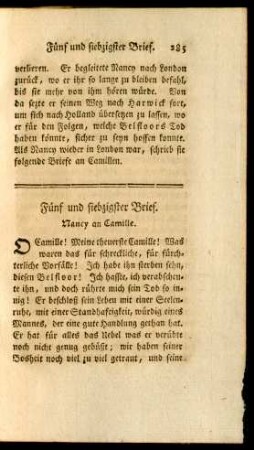 Fünf und siebzigster Brief. - Neun und siebzigster Brief.
