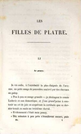 Les filles de Platre : les trois débuts, 3