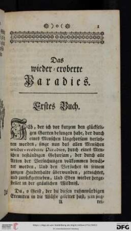 Das wieder-eroberte Paradies