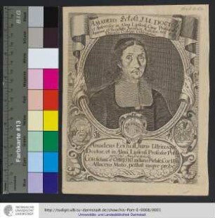 Amadeus Eckolt, J. U. Doctor et Antecessor in Alma Lipsiensi, Curiæ Provincialis supremæ et Facultatis Juridicæ Assessor, nec non Ducalis Collegii Collegiatus / Romstet sc.
