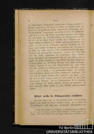 Mittel, welche die Pflanzencultur erleichtern.