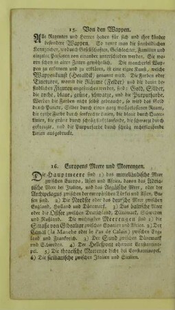 16. Europens Meere und Meerengen