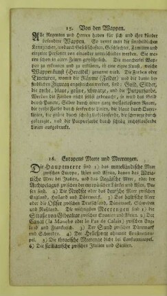 16. Europens Meere und Meerengen