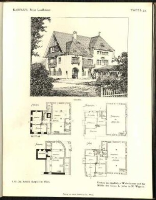 Umbau des ländlichen Wohnhauses und der Mühle des Herrn L. John in N. Wigstein