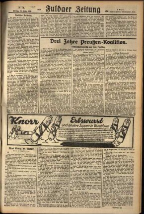 Zweite Ausgabe vom Freitag, den 30. März 1928.