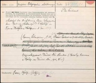 Der Leutnant Werner Siemens konstruiert einen Zeigertelegrafen mit Selbstunterbrechung, der hauptsächlich im Eisenbahnverkehr benutzt wird, und bei dem durch die Selbstunterbrechung ein zuverlässiger, synchroner Lauf der zwei Zeiger auf den voneinander entfernten Stationen bewirkt wird