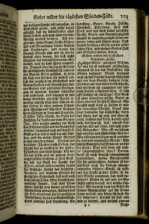 Gebet wider die täglichen Sünden-Fälle. - Krancken- und Sterbe-Gebete.