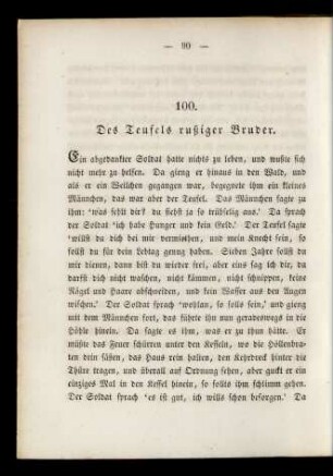 100. Des Teufels rußiger Bruder.
