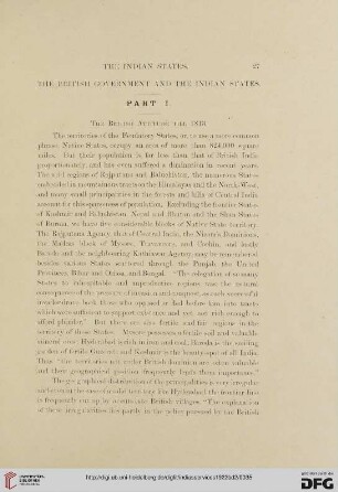 Chapter II – The British government and the Indian states
