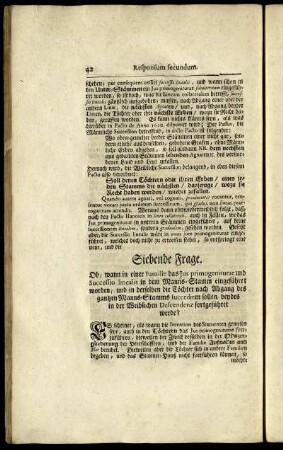 Siebende Frage.