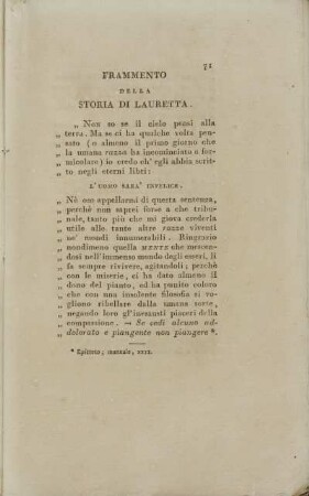 Frammento Della Storia Di Lauretta