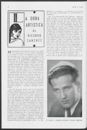 La obra artística de Ricardo Sánchez