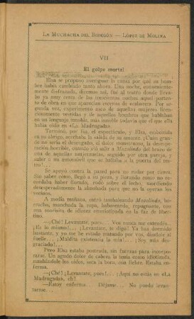 VII - El golpe mortal