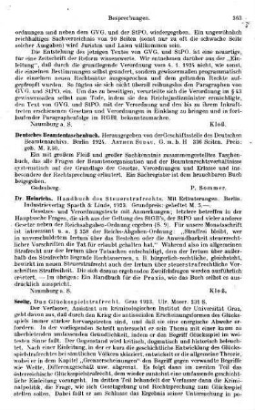 363-364, Seelig. Das Glücksspielstrafrecht. 1923