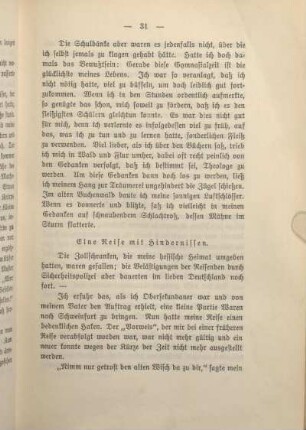 Eine Reise mit Hindernissen.