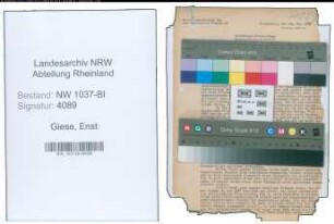 Entnazifizierung Enst Giese , geb. 02.02.1897 (Berufsberater)