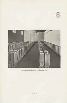 Akkumulatorenbatterie für Bahnbetrieb