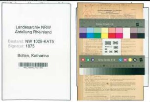 Entnazifizierung Katharina Bolten , geb. 04.09.1897 (Lehrerin)