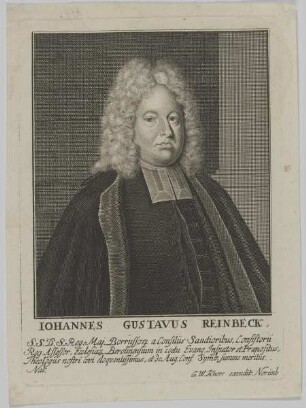 Bildnis des Iohannes Gustavus Reinbeck