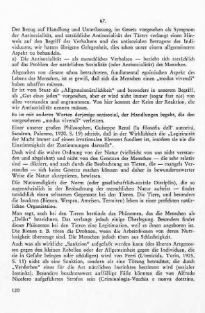 67. Das als antisozial definierte Verhalten