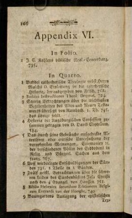166-176, Appendix VI.