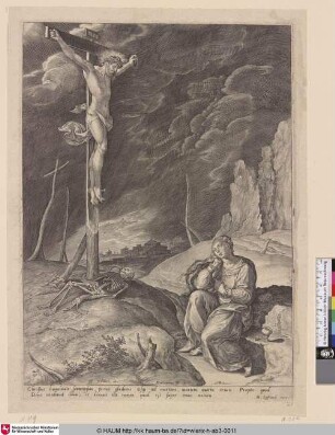 [Christus am Kreuz über den Tod triumphierend; Christ on the Cross, Triumphing over Death]