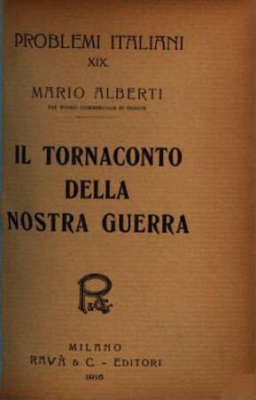 Il tornaconto della nostra guerra