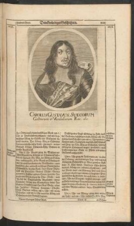 Carolus Gustavus, Suecorum Gothorum et Vandalorum Rex. etc.