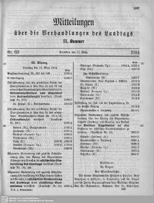 63. Sitzung