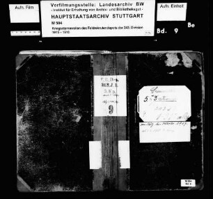 Kriegsstammrolle der 5. Kompanie des Feldrekrutendepots Nr. 243