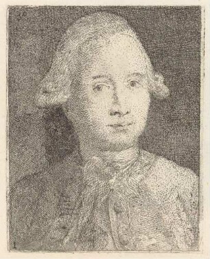 Bildnis Giovanni Domenico Tiepolo, aus der Folge "Raccolta di Teste"