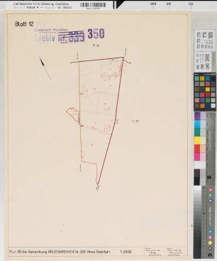Neuenkirchen (Neuenkirchen), Umlegung Neuenkirchen, Bl. 12 Zuteilungskarte Flur 29 tlw.
